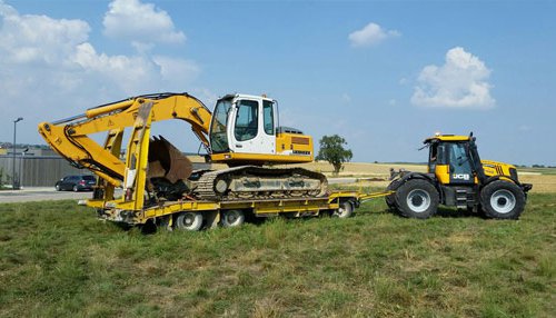 Tieflader Transporte